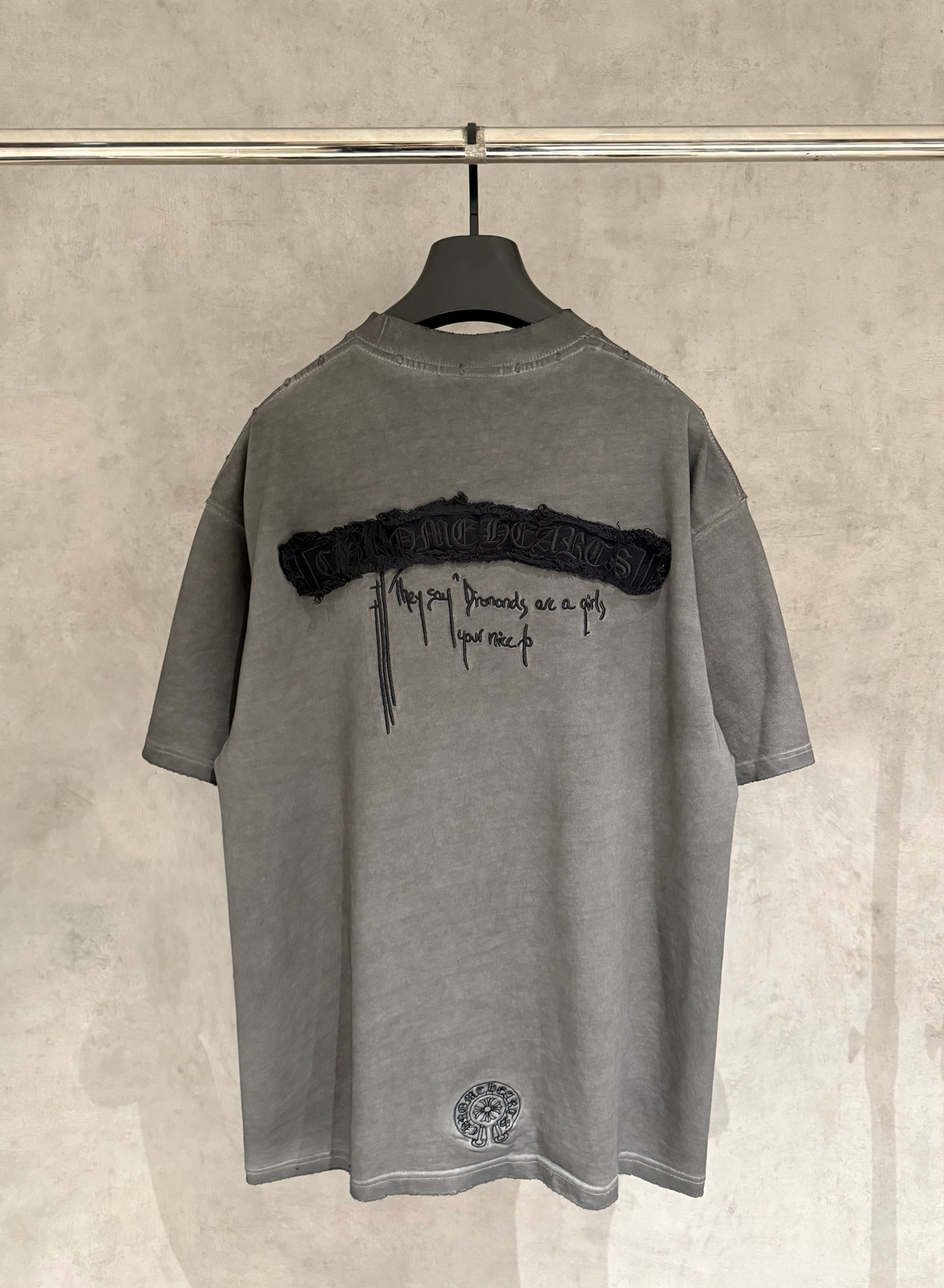 Chrome Hearts 严控品质CH克罗心新款贴布绣半袖T恤