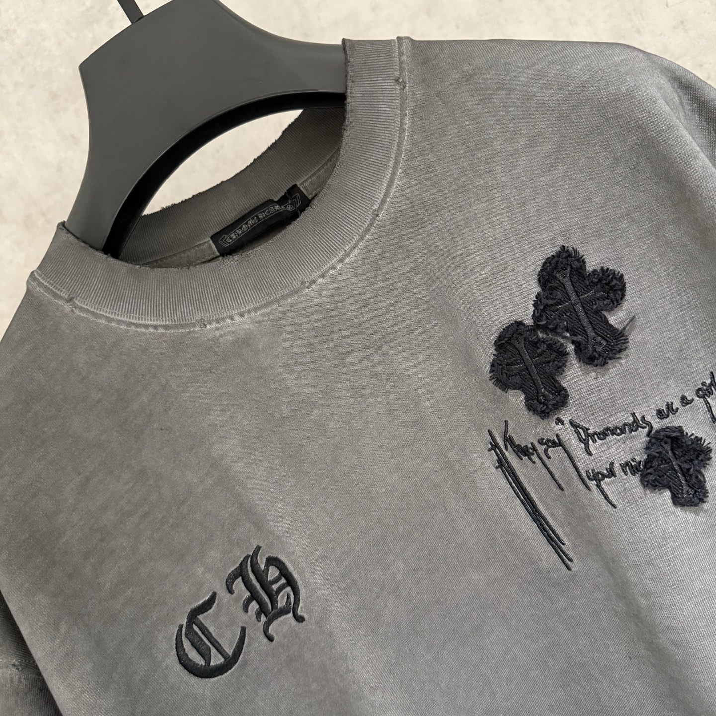 Chrome Hearts 严控品质CH克罗心新款贴布绣半袖T恤