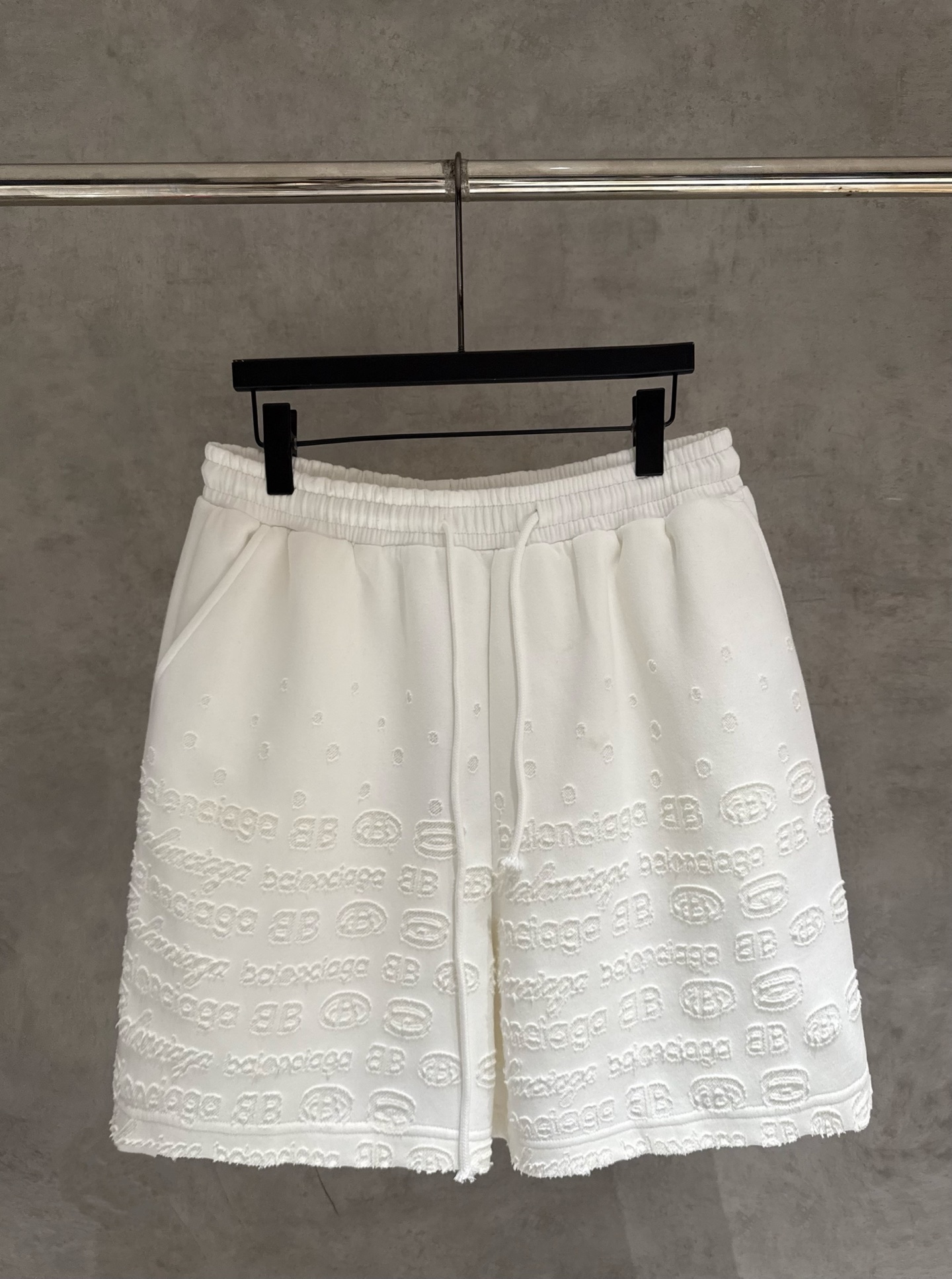 P110 [Estricto control de calidad] BLCG Balenciaga 26 pantalones cortos quemados de nuevo producto, 400 g de lavado int…