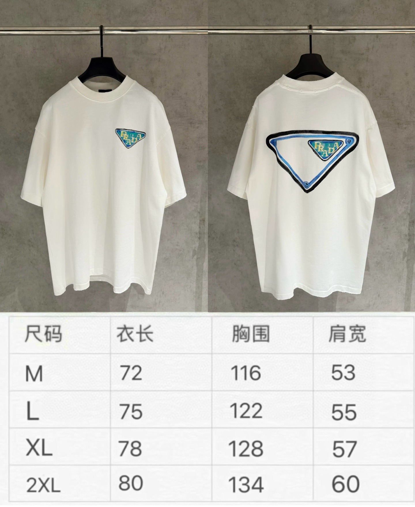 D103 blanco/tabla de tallas