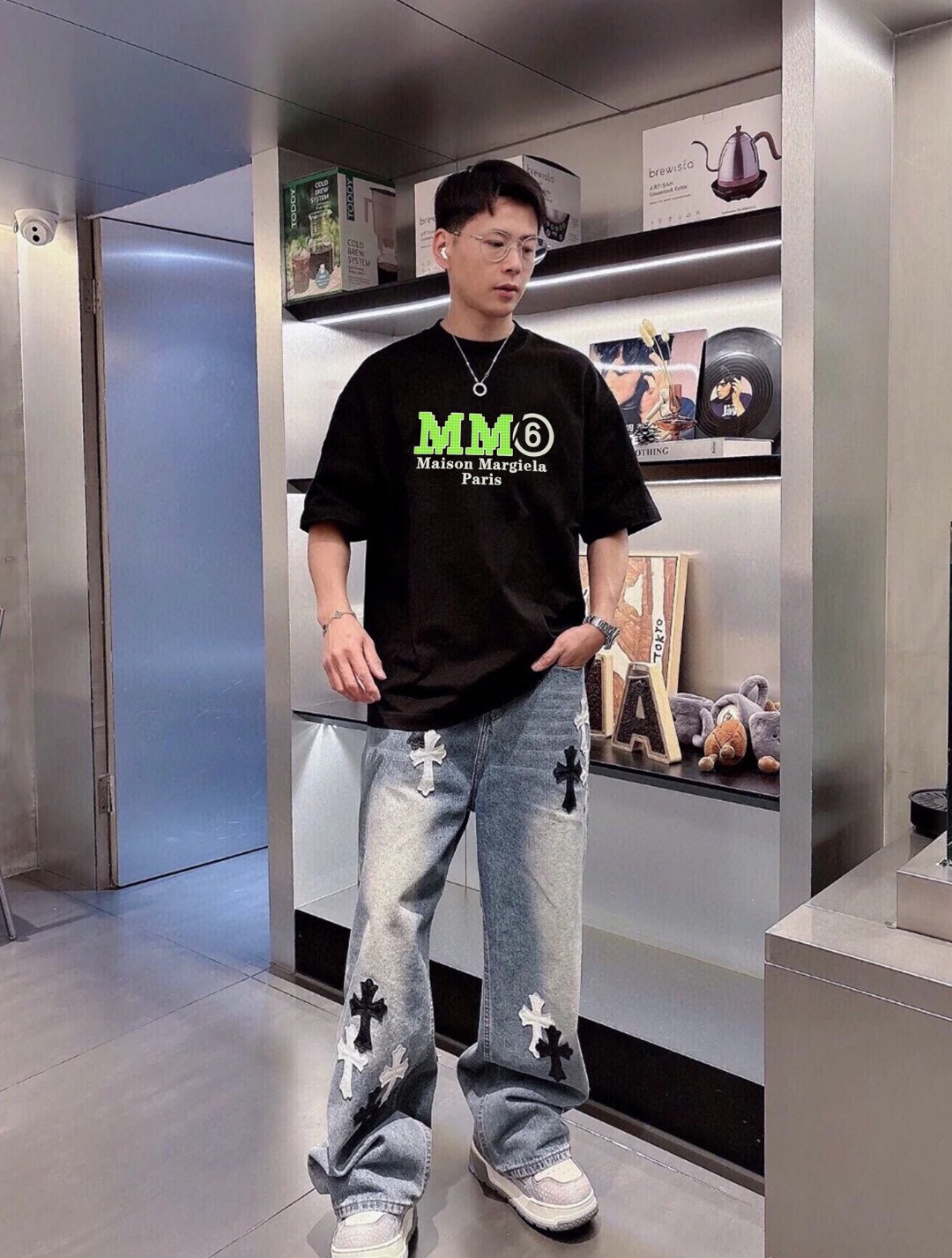 마르지엘라 크루넥 반팔 티셔츠 91166 이미지 3