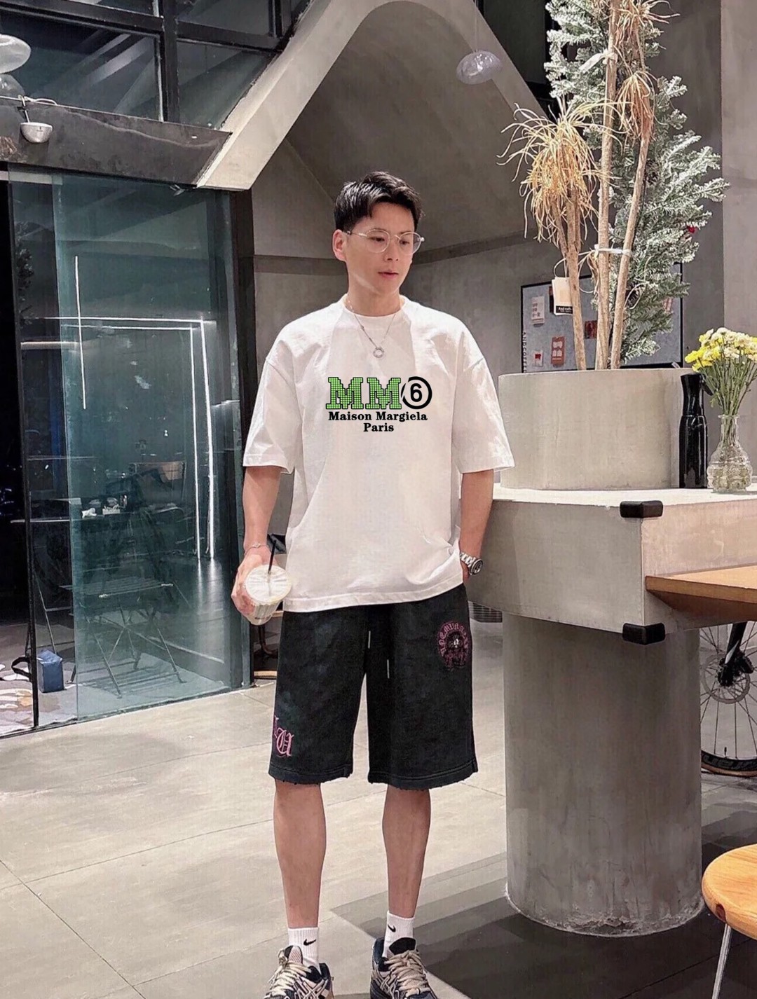마르지엘라 크루넥 반팔 티셔츠 91166 이미지 4