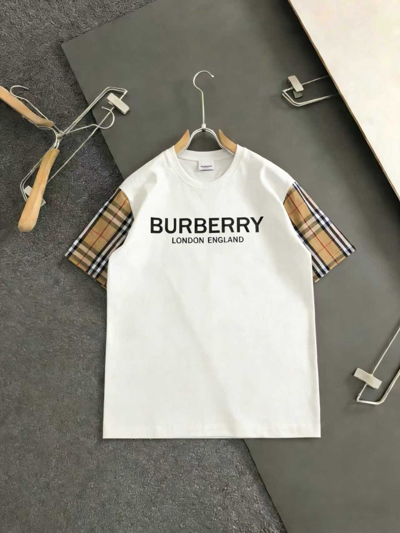 Camiseta P90 BBR de cuadros de manga corta en blanco y negro S-XXL.