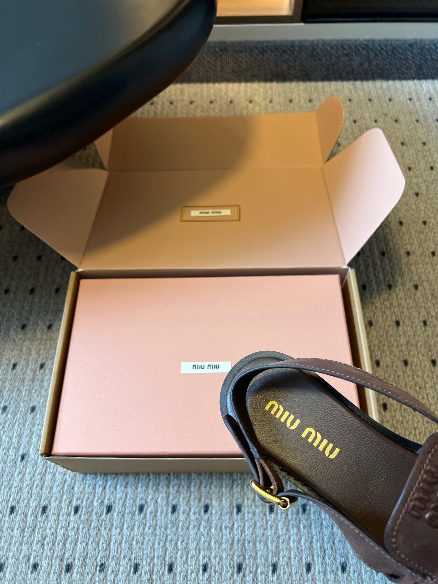 Miu Miu Woven Slingback Sandals