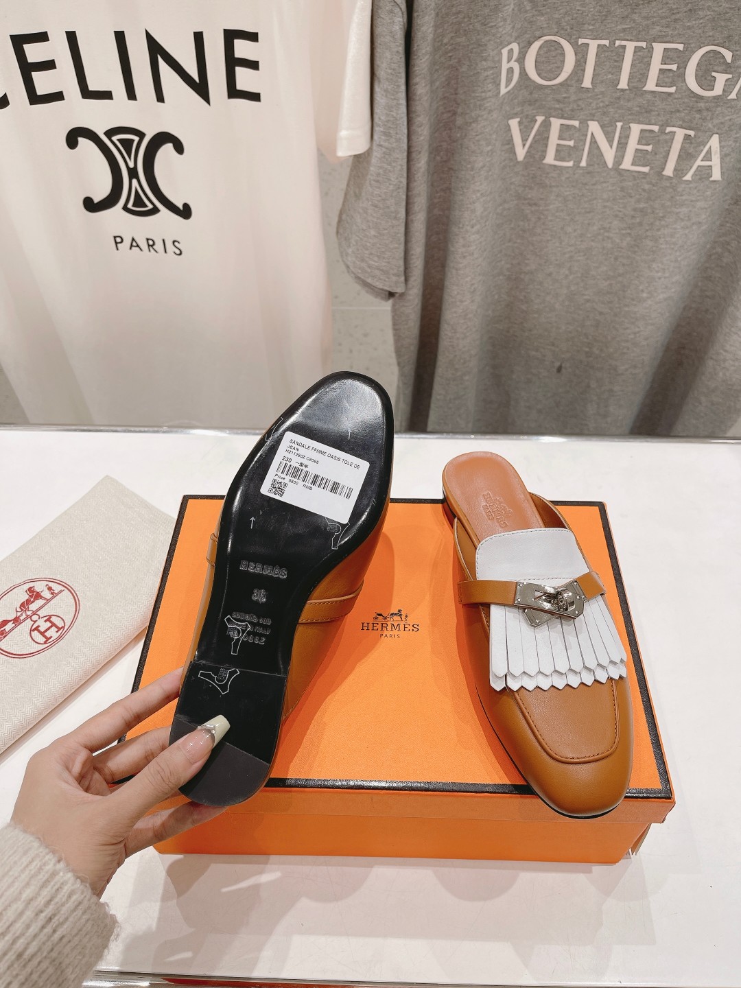 高版本出厂 🆕Herme…s fw24 new arrival～H家新款kelly扣流苏半托乐福鞋鞋型很