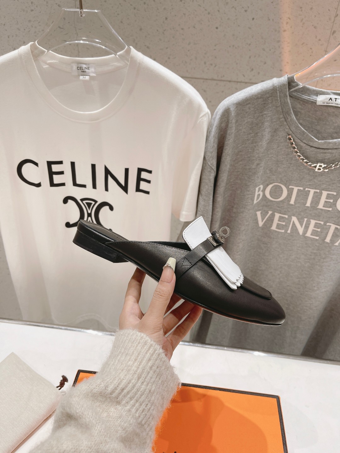 高版本出厂 🆕Herme…s fw24 new arrival～H家新款kelly扣流苏半托乐福鞋鞋型很