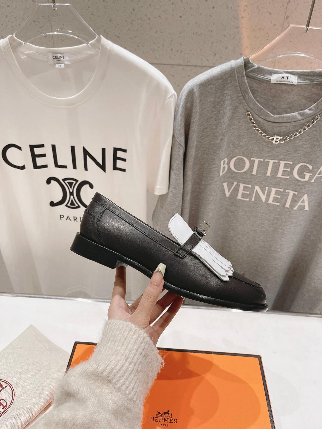 高版本出厂 单鞋 🆕Herme…s fw24 new arrival～H家新款kelly扣流苏乐福鞋鞋型