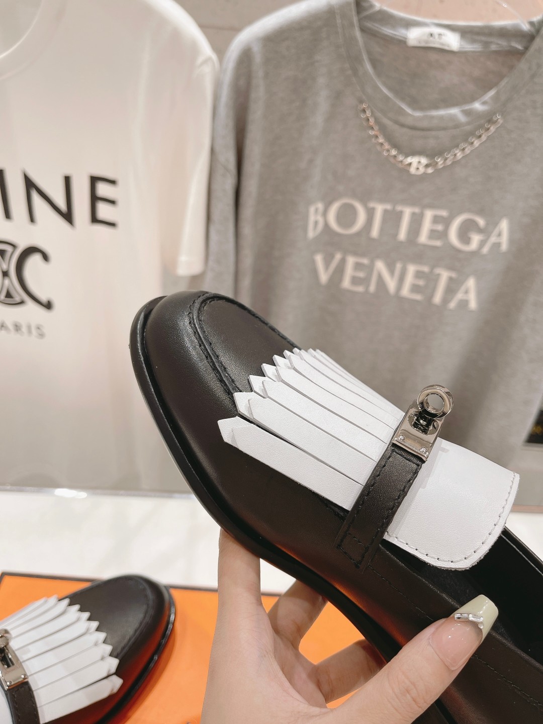 高版本出厂 单鞋 🆕Herme…s fw24 new arrival～H家新款kelly扣流苏乐福鞋鞋型