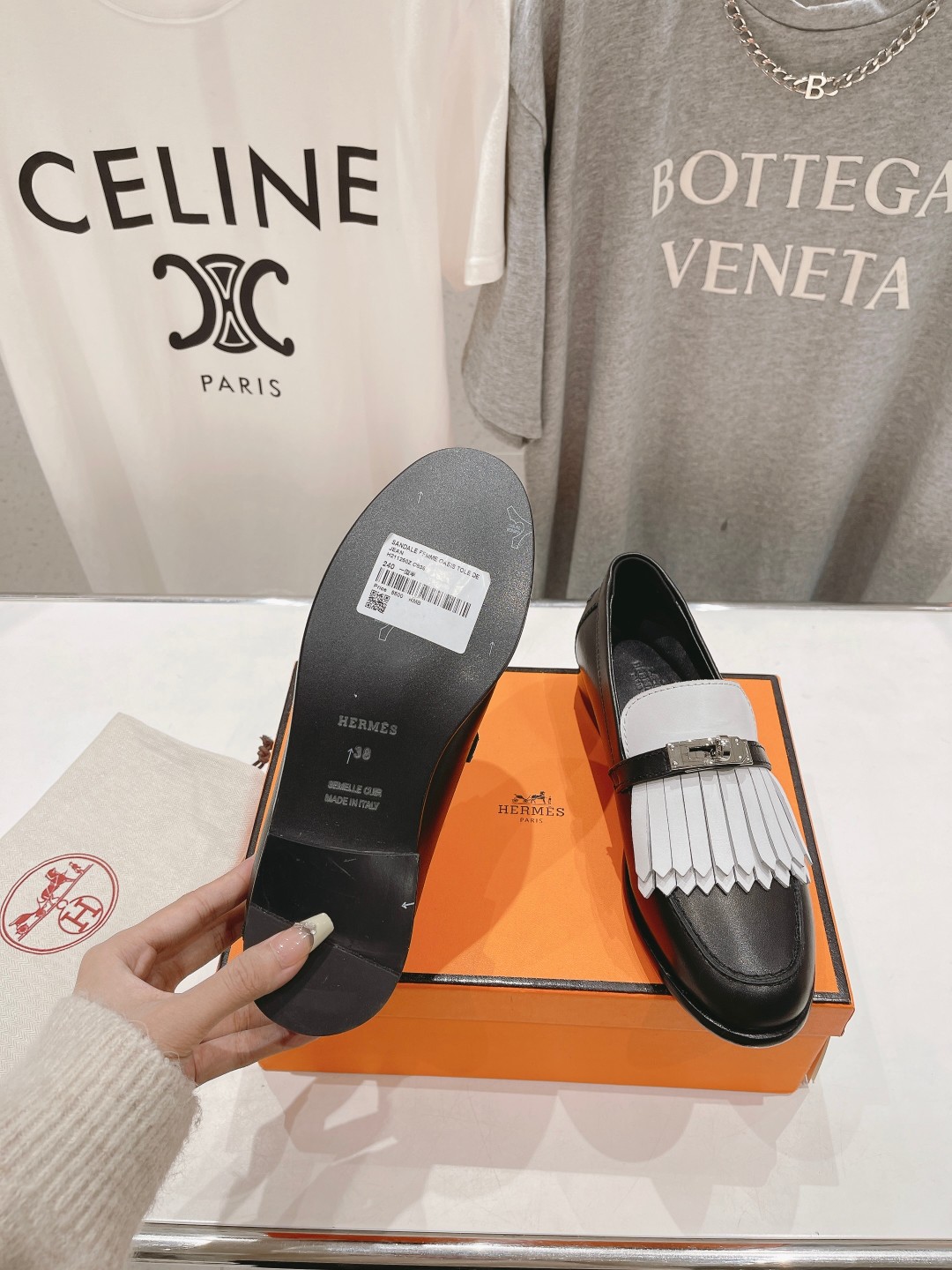 高版本出厂 单鞋 🆕Herme…s fw24 new arrival～H家新款kelly扣流苏乐福鞋鞋型