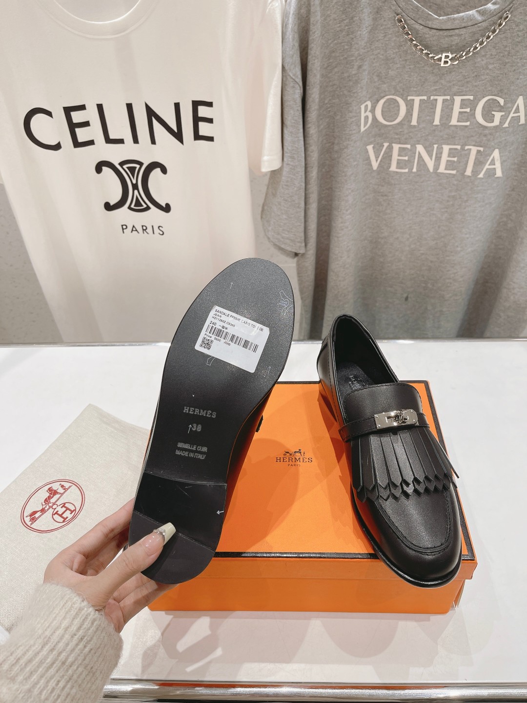 高版本出厂 单鞋 🆕Herme…s fw24 new arrival～H家新款kelly扣流苏乐福鞋鞋型