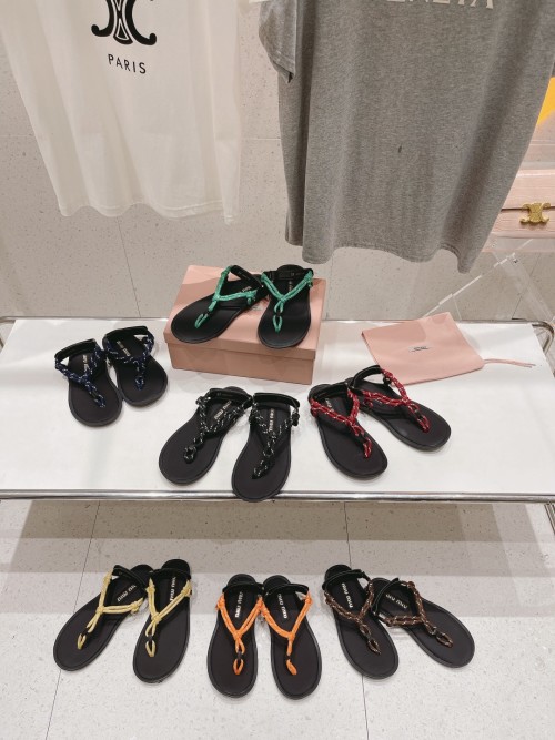 Miu Miu Braided Thong Sandals - Stylish, Comfortable, and Versatile Summer Footwear 1 Miu Miu Braided Thong Sandals - Stylish, Comfortable, and Versatile Summer Footwear
