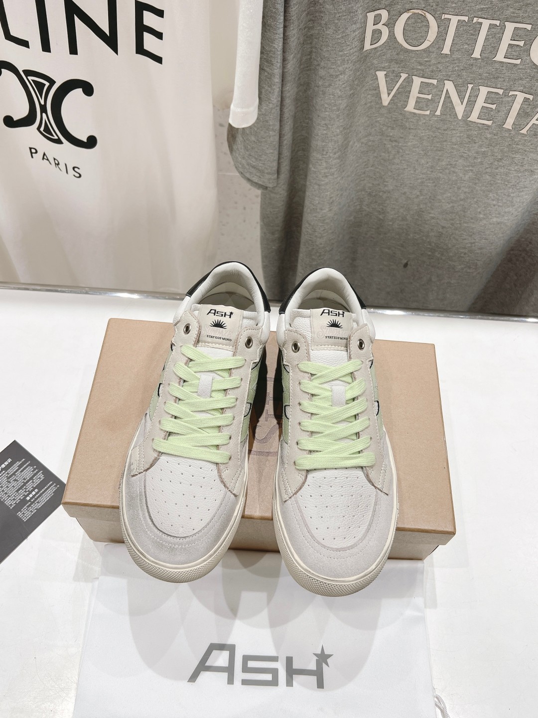 New ASH Ashe 2024s: High-End White Leather Sneakers for Comfort and Style