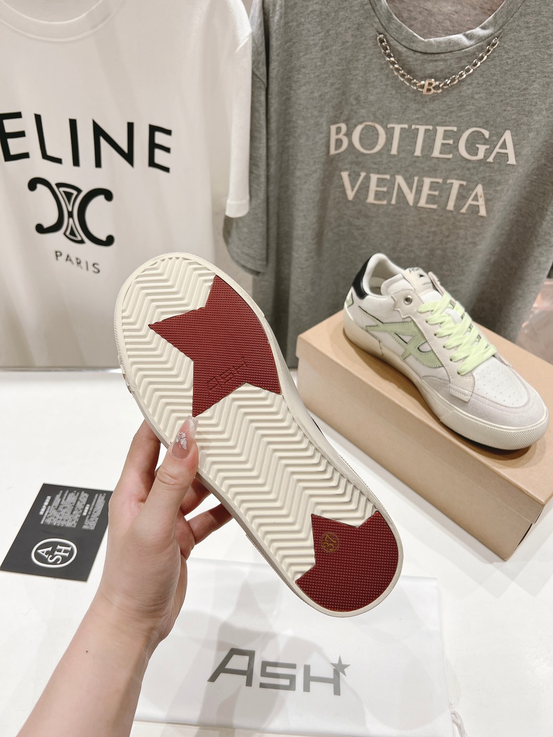 New ASH Ashe 2024s: High-End White Leather Sneakers for Comfort and Style - 图片 9