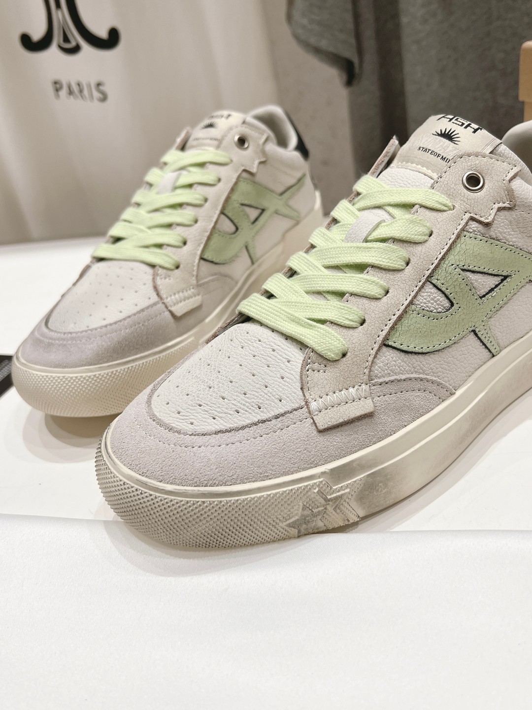 New ASH Ashe 2024s: High-End White Leather Sneakers for Comfort and Style - 图片 8