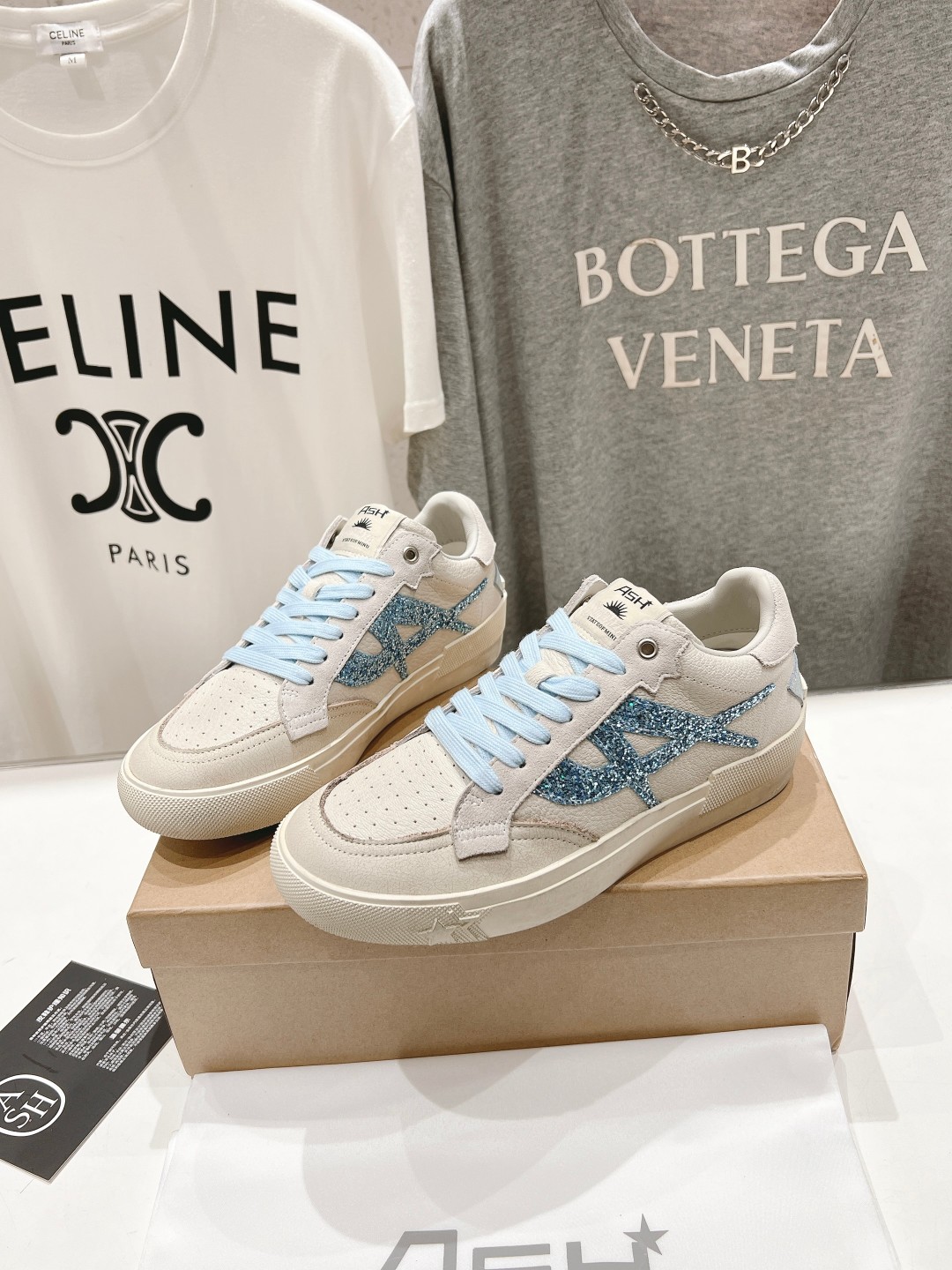 High-End ASH Ashe 2024s: White Sneakers with Custom Leather, Imported Inner, 1:1 Sole - 图片 4