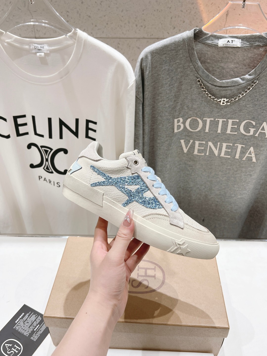 High-End ASH Ashe 2024s: White Sneakers with Custom Leather, Imported Inner, 1:1 Sole - 图片 5