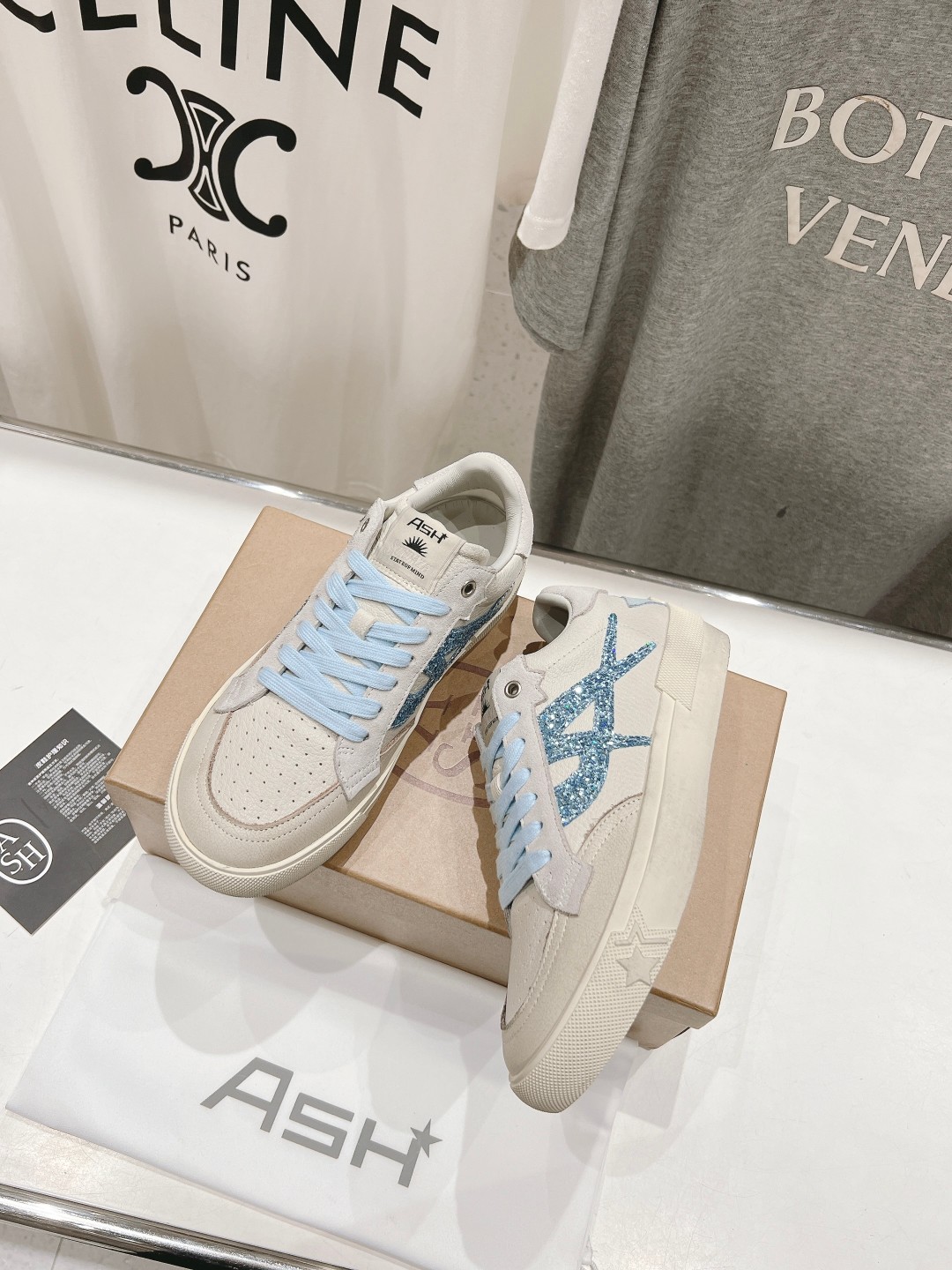 High-End ASH Ashe 2024s: White Sneakers with Custom Leather, Imported Inner, 1:1 Sole - 图片 2