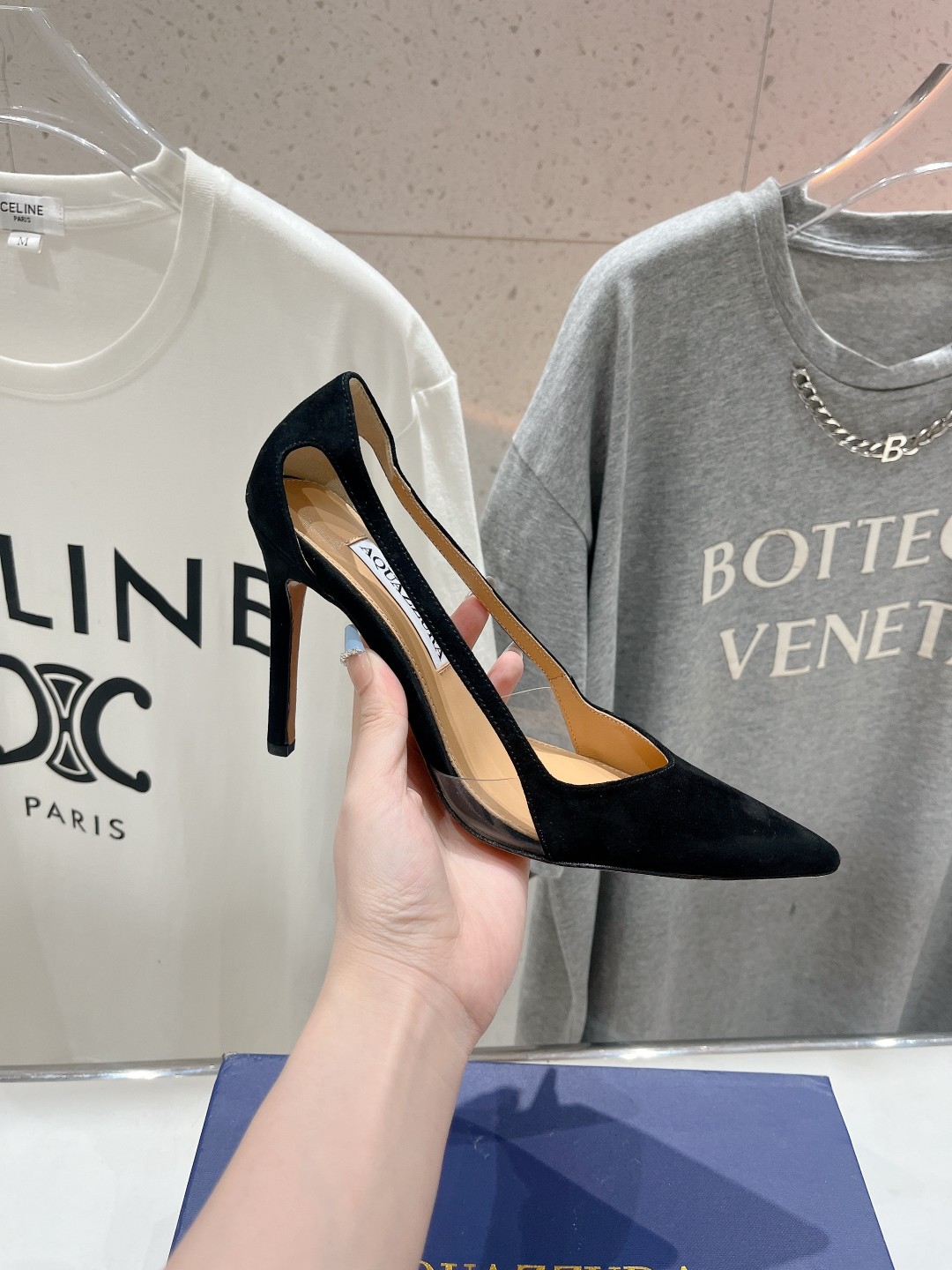 高版本出厂
 AQUAZZURA～菠萝24ss/全新高跟凉鞋高跟鞋🥂【市场顶级版本】

蹬上瞬间goss