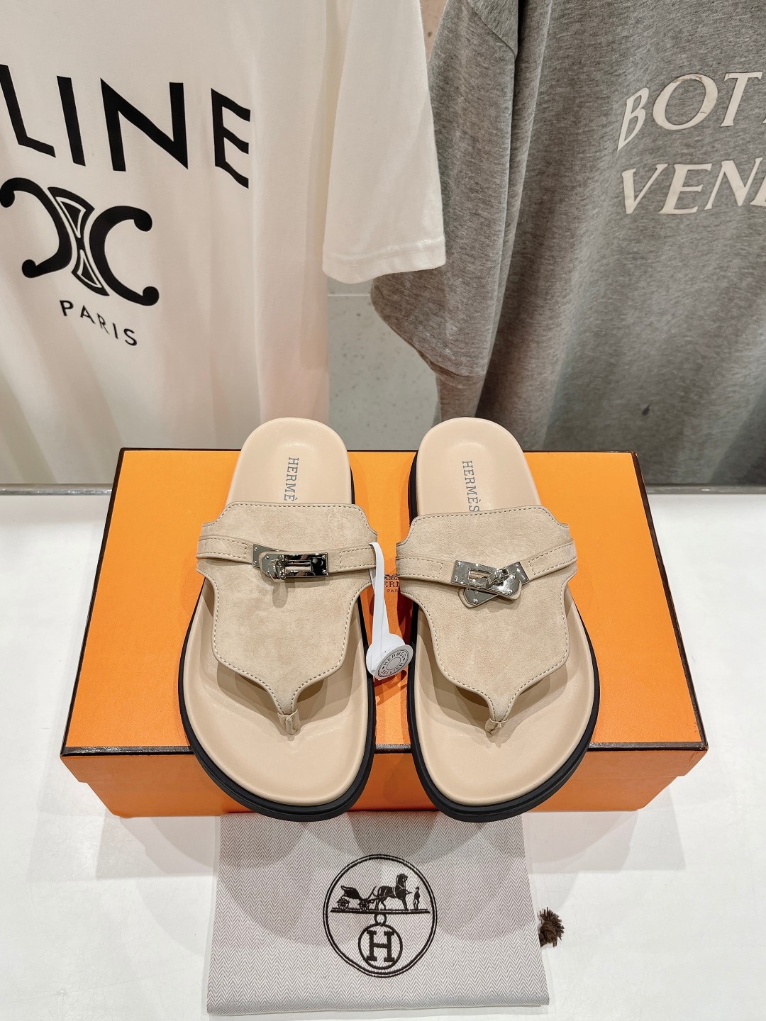 Hermes Shoes Slippers Cowhide Sheepskin Spring/Summer Collection