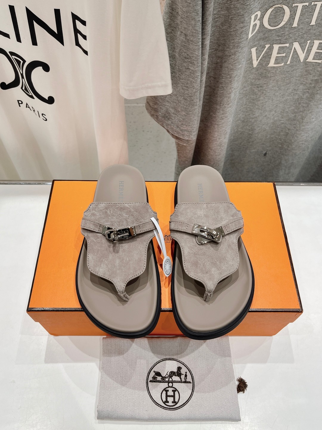 Hermes Shoes Slippers Cowhide Sheepskin Spring/Summer Collection