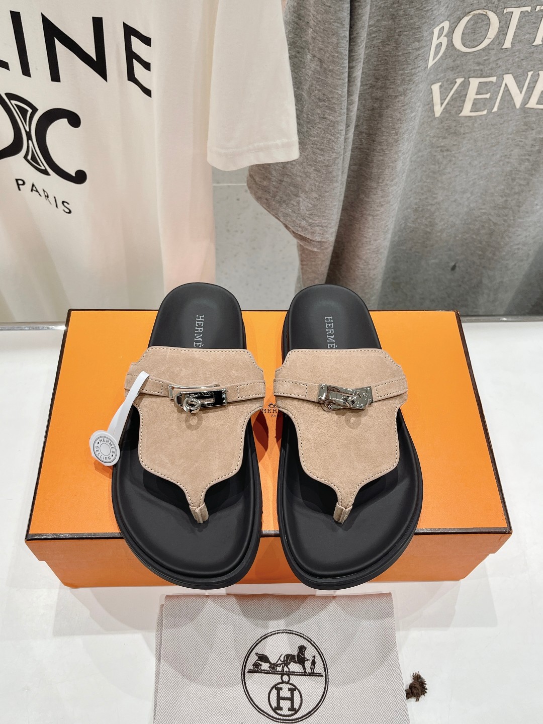 Hermes Shoes Slippers Cowhide Sheepskin Spring/Summer Collection