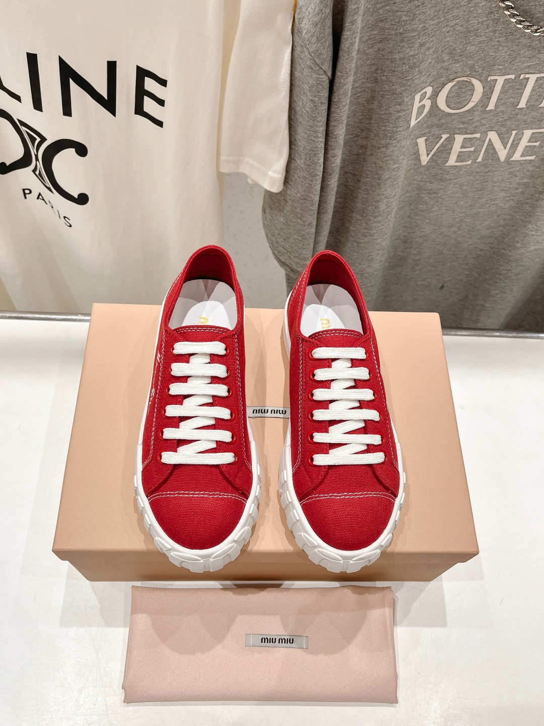 Is it illegal to buy dupe
 MiuMiu Sneakers Canvas Shoes Casual Shoes Embroidery Canvas Rubber Casual