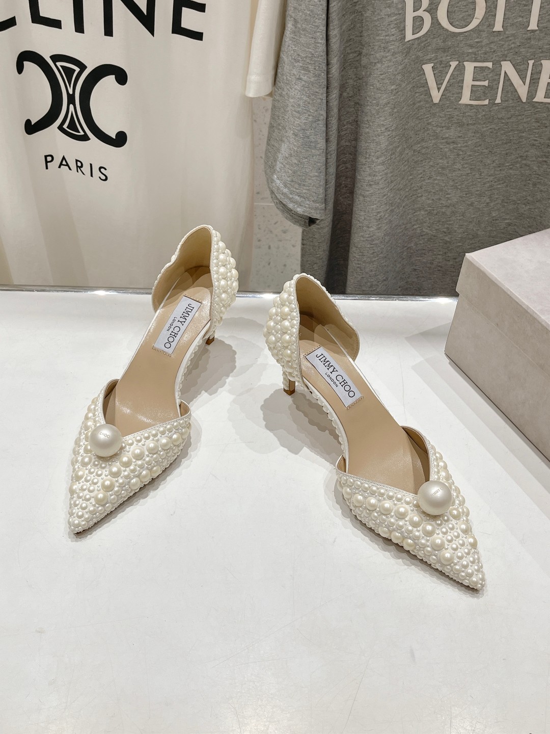 高版本出厂 JIMMY CHOO*｜JC/吉米周ss夏季新款简约小猫跟尖头高跟鞋原版套楦，完美的线条，简