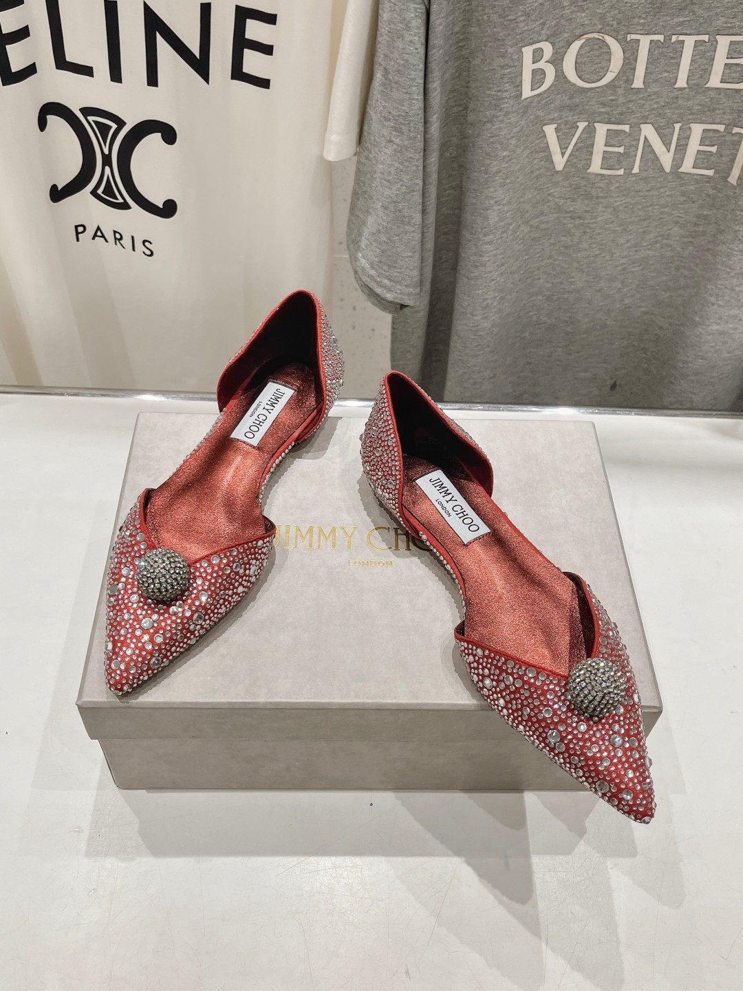 高版本出厂 JIMMY CHOO*｜JC/吉米周ss夏季新款简约尖头平底鞋单鞋原版套楦，完美的线条，简约