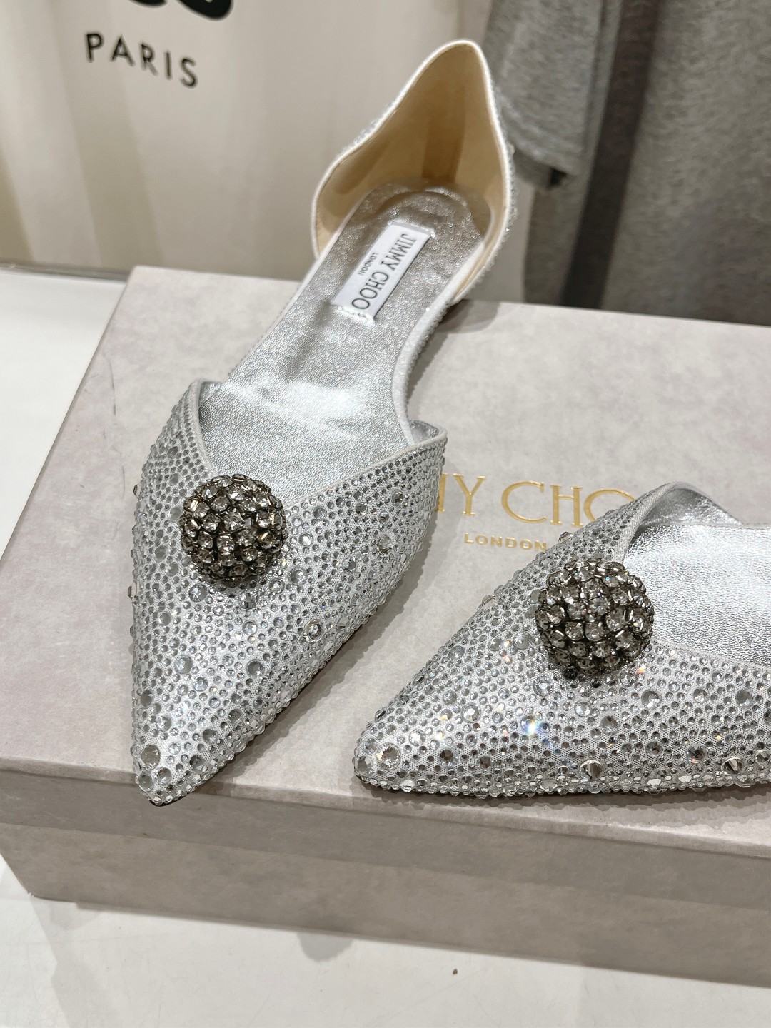 高版本出厂 JIMMY CHOO*｜JC/吉米周ss夏季新款简约尖头平底鞋单鞋原版套楦，完美的线条，简约