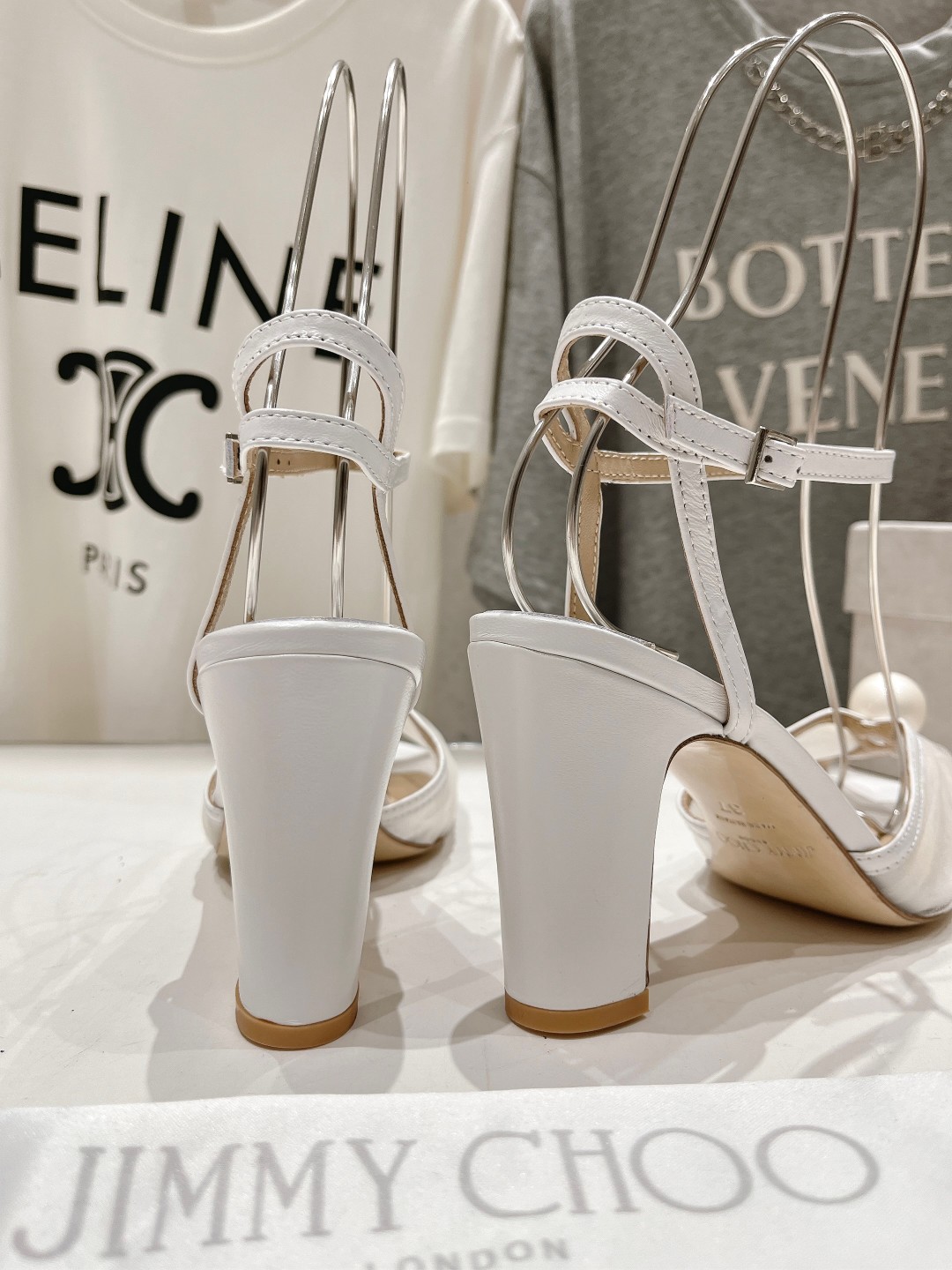 高版本出厂 JIMMY CHOO*｜JC/吉米周ss夏季新款珍珠高跟凉鞋原版套楦，完美的线条，简约大气上