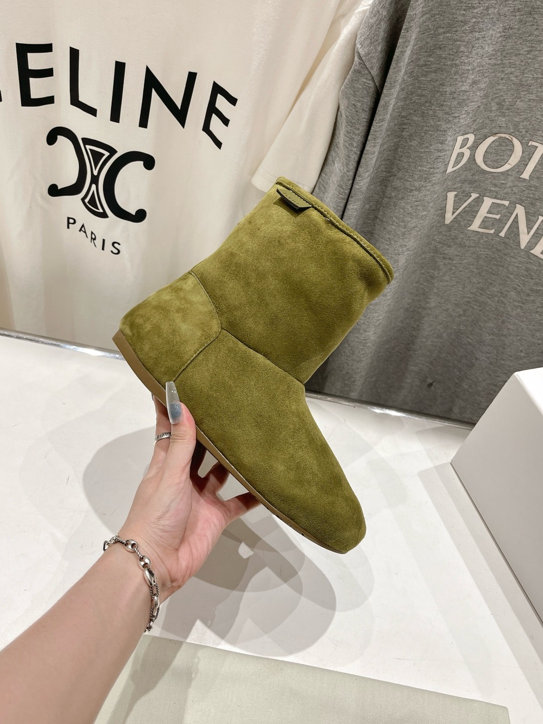 高版本出厂 Loewe/罗意威F022 25ss冬季最新皮毛一体雪地靴羊毛靴短靴原版购入开发 顶级版本 