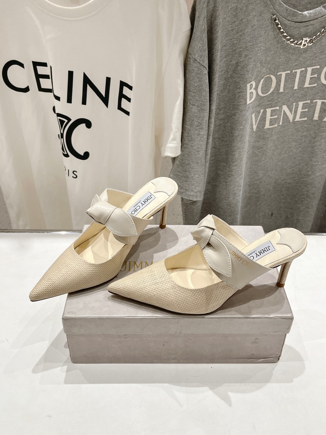 高版本出厂 JIMMY CHOO*｜JC/吉米周ss新款简约尖头小猫跟高跟鞋单鞋原版套楦，完美的线条，简