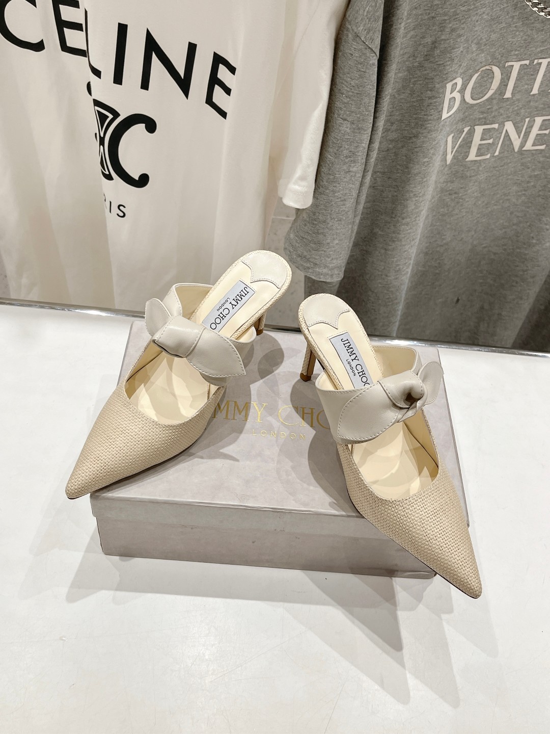 高版本出厂 JIMMY CHOO*｜JC/吉米周ss新款简约尖头小猫跟高跟鞋单鞋原版套楦，完美的线条，简