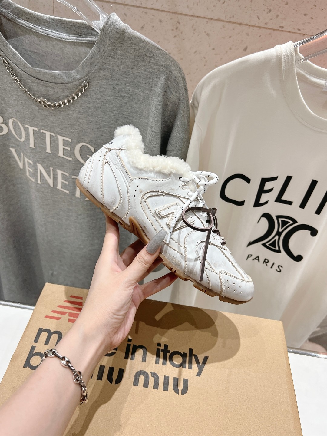 高版本出厂 毛里 miumiu 缪缪F022 Miu Miu x New Balance联名款休闲运动鞋