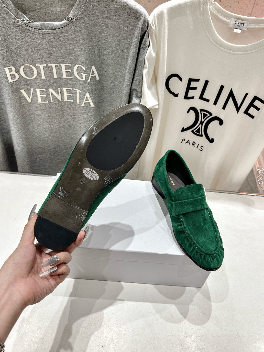The Row Shoe Collection crafted with premium materials and signature 7