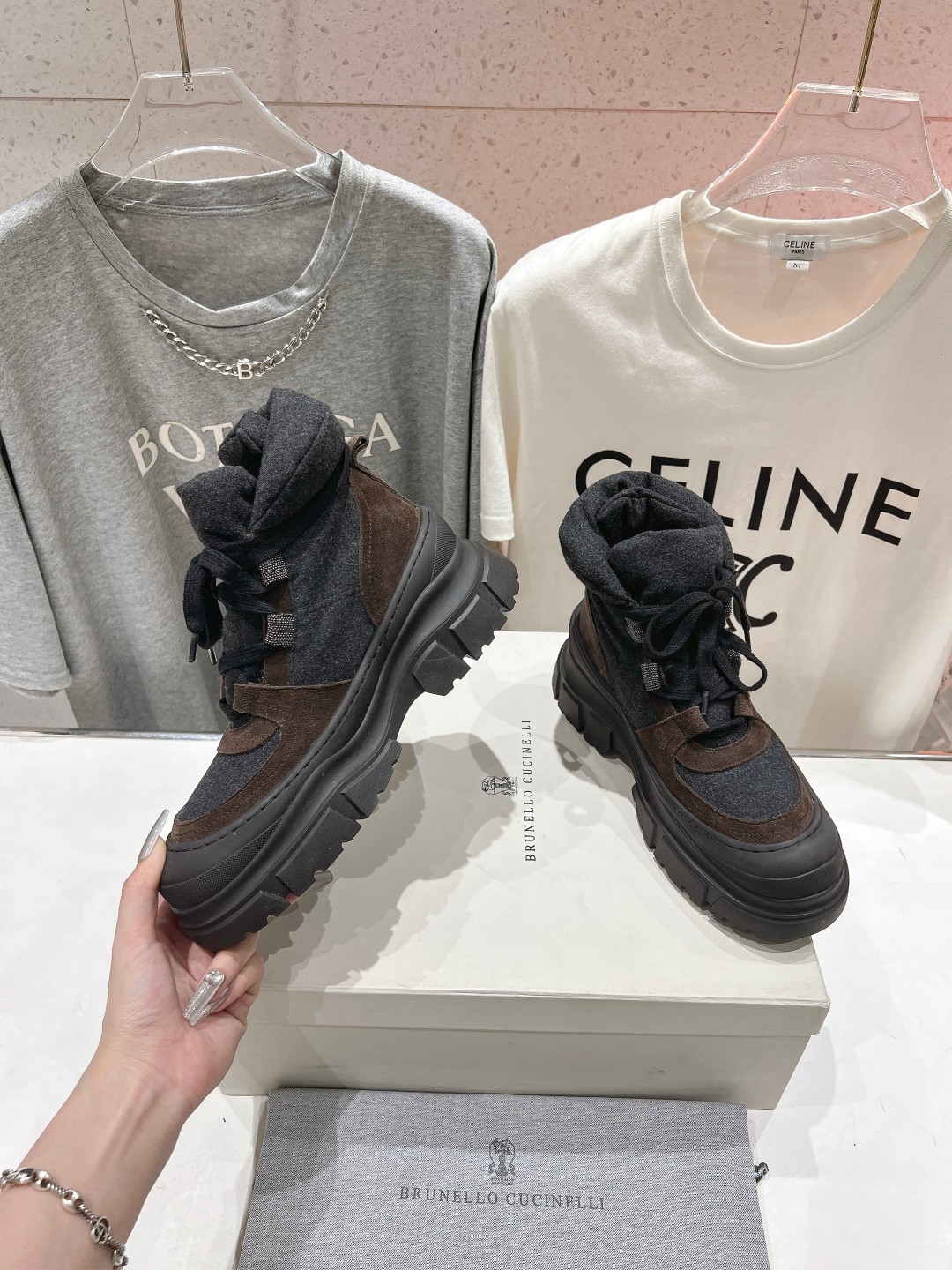 高版本出厂 Brunello Cucinelli F059新款BC秋冬靴子系列，市场高版本BC是意大利知