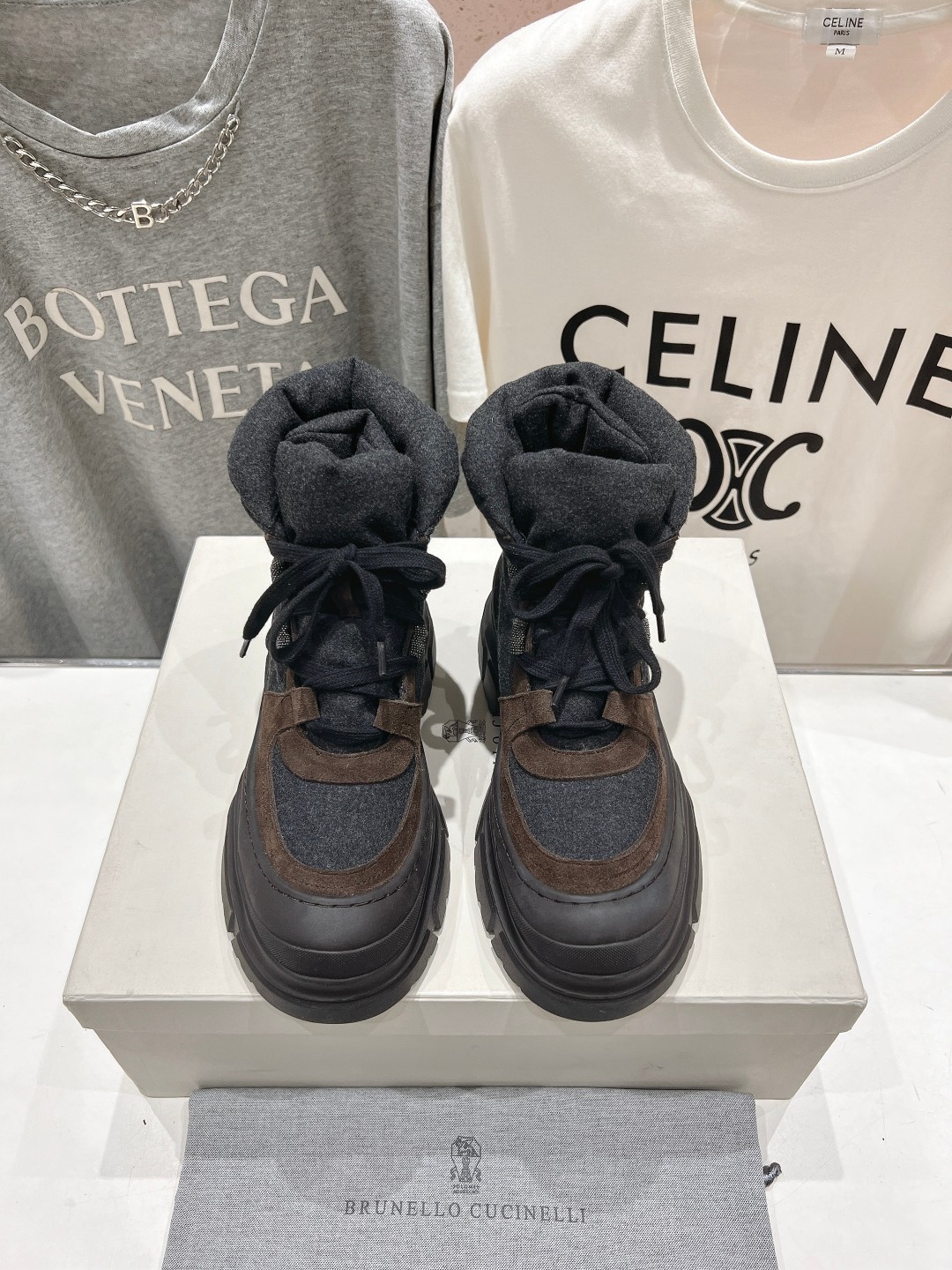 高版本出厂 Brunello Cucinelli F059新款BC秋冬靴子系列，市场高版本BC是意大利知