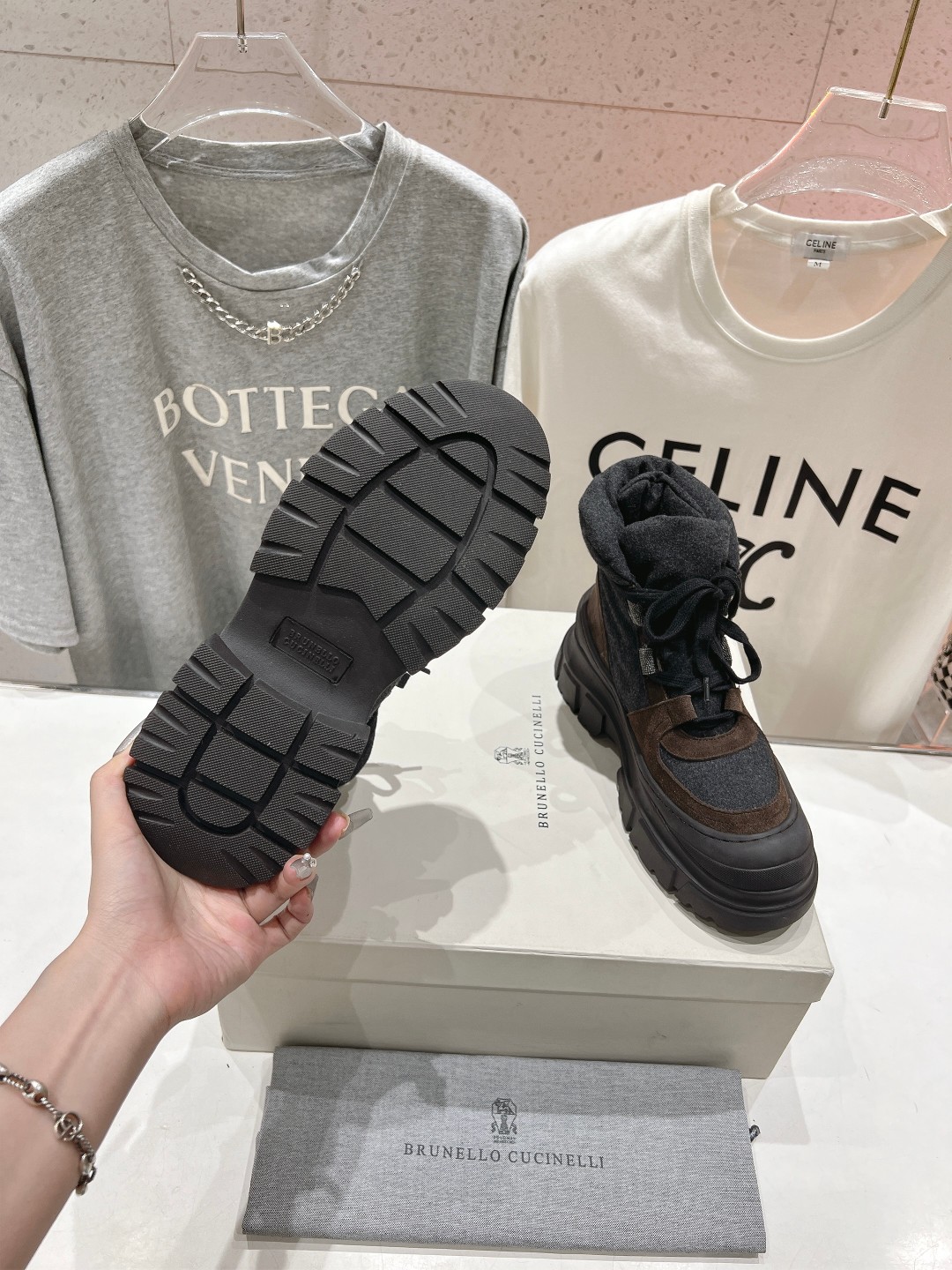 高版本出厂 Brunello Cucinelli F059新款BC秋冬靴子系列，市场高版本BC是意大利知