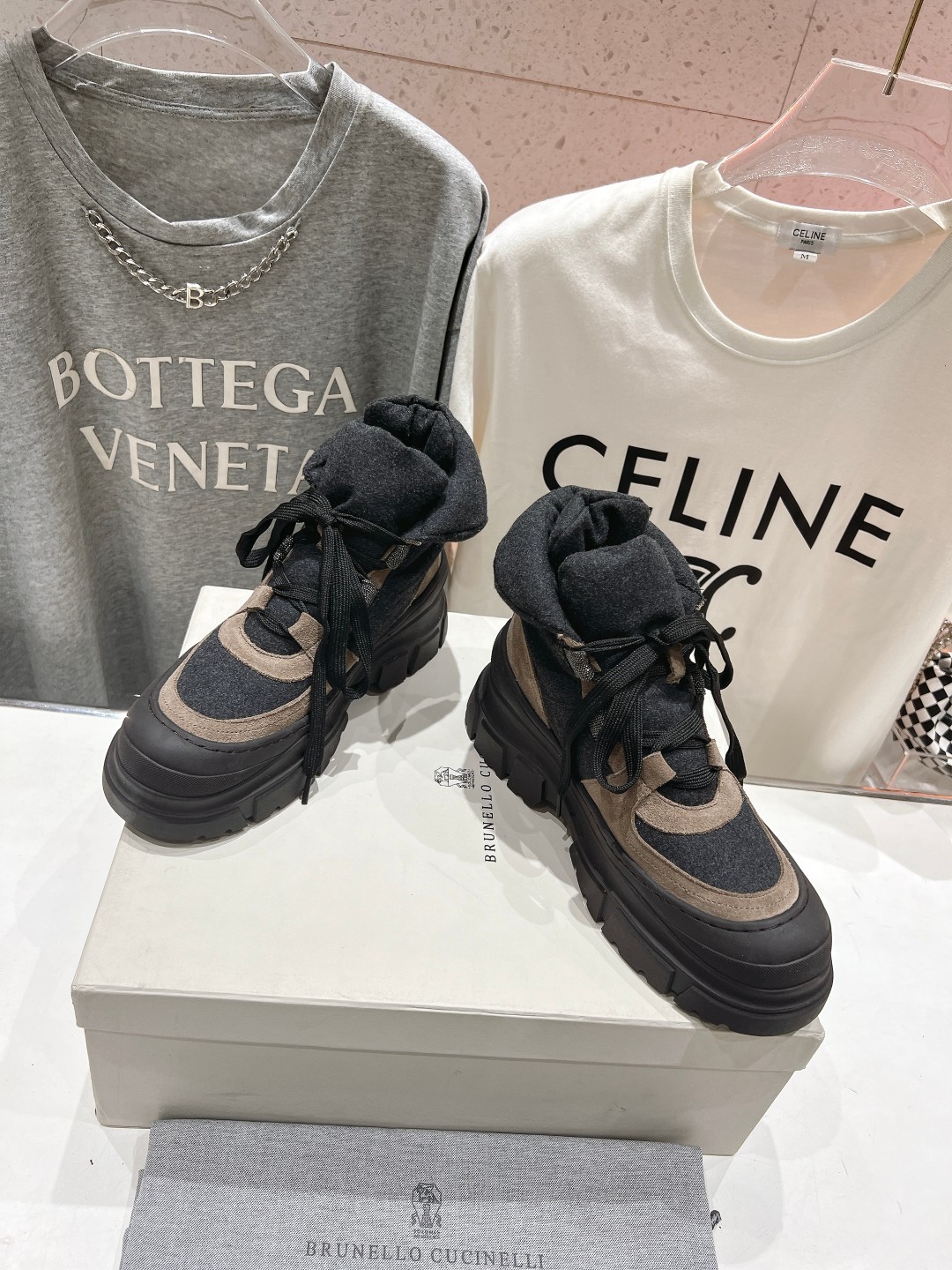 高版本出厂 Brunello Cucinelli F059新款BC秋冬靴子系列，市场高版本BC是意大利知