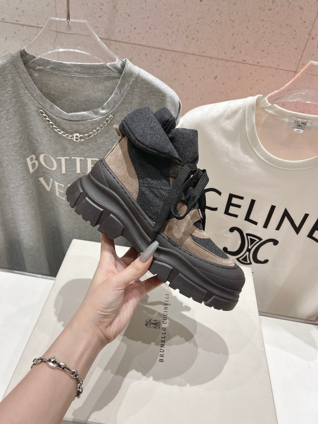 高版本出厂 Brunello Cucinelli F059新款BC秋冬靴子系列，市场高版本BC是意大利知