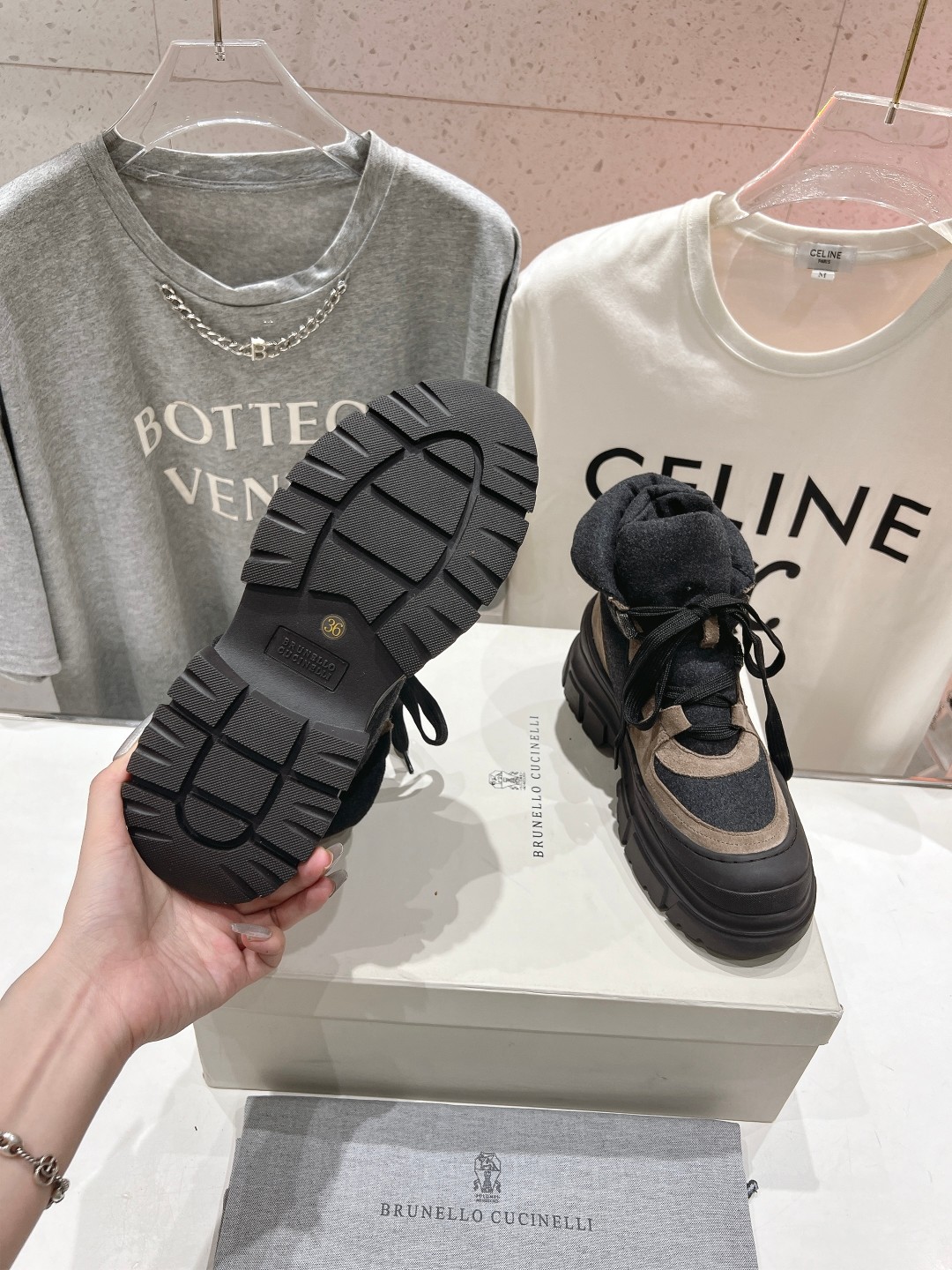 高版本出厂 Brunello Cucinelli F059新款BC秋冬靴子系列，市场高版本BC是意大利知