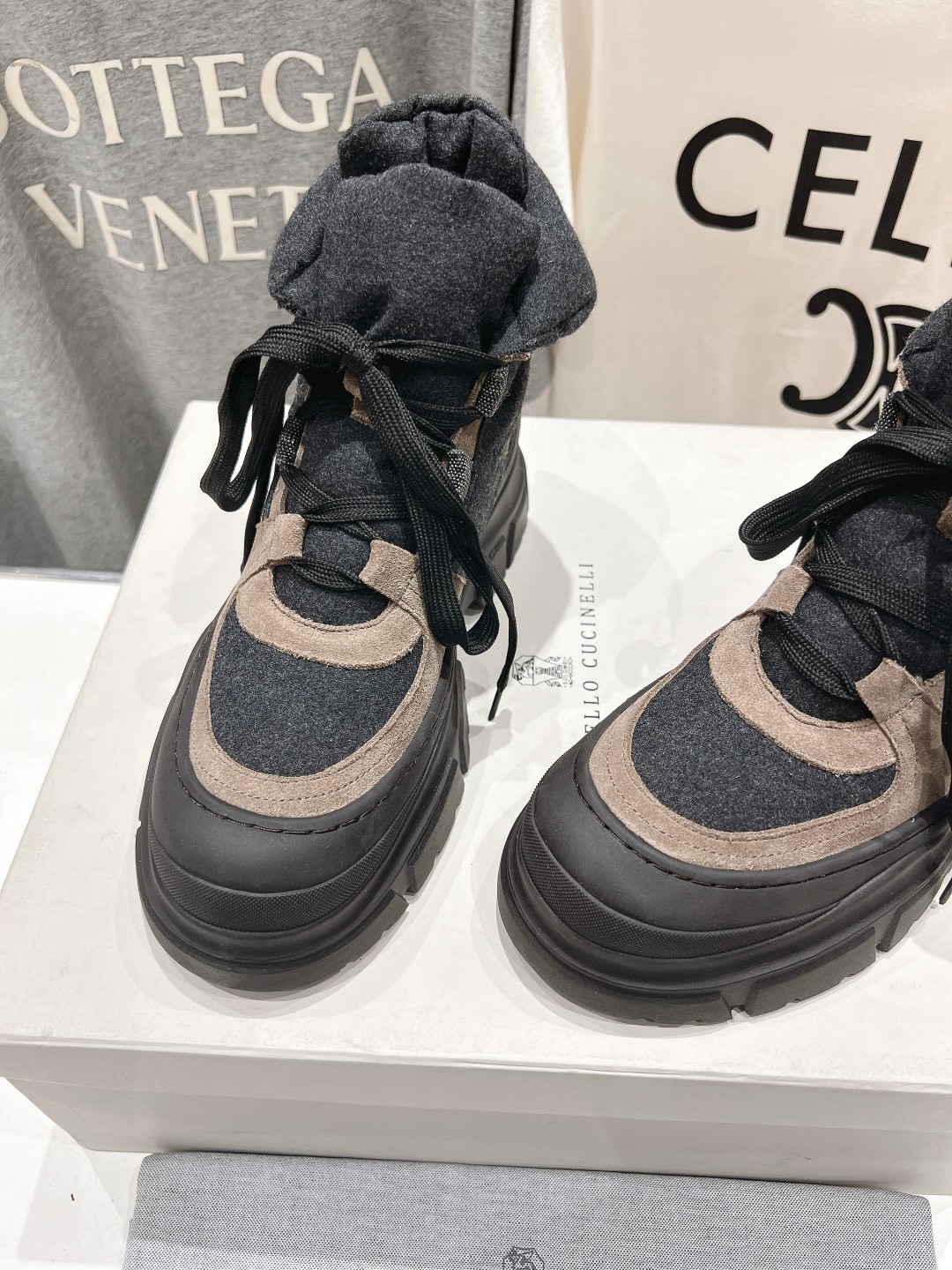 高版本出厂 Brunello Cucinelli F059新款BC秋冬靴子系列，市场高版本BC是意大利知