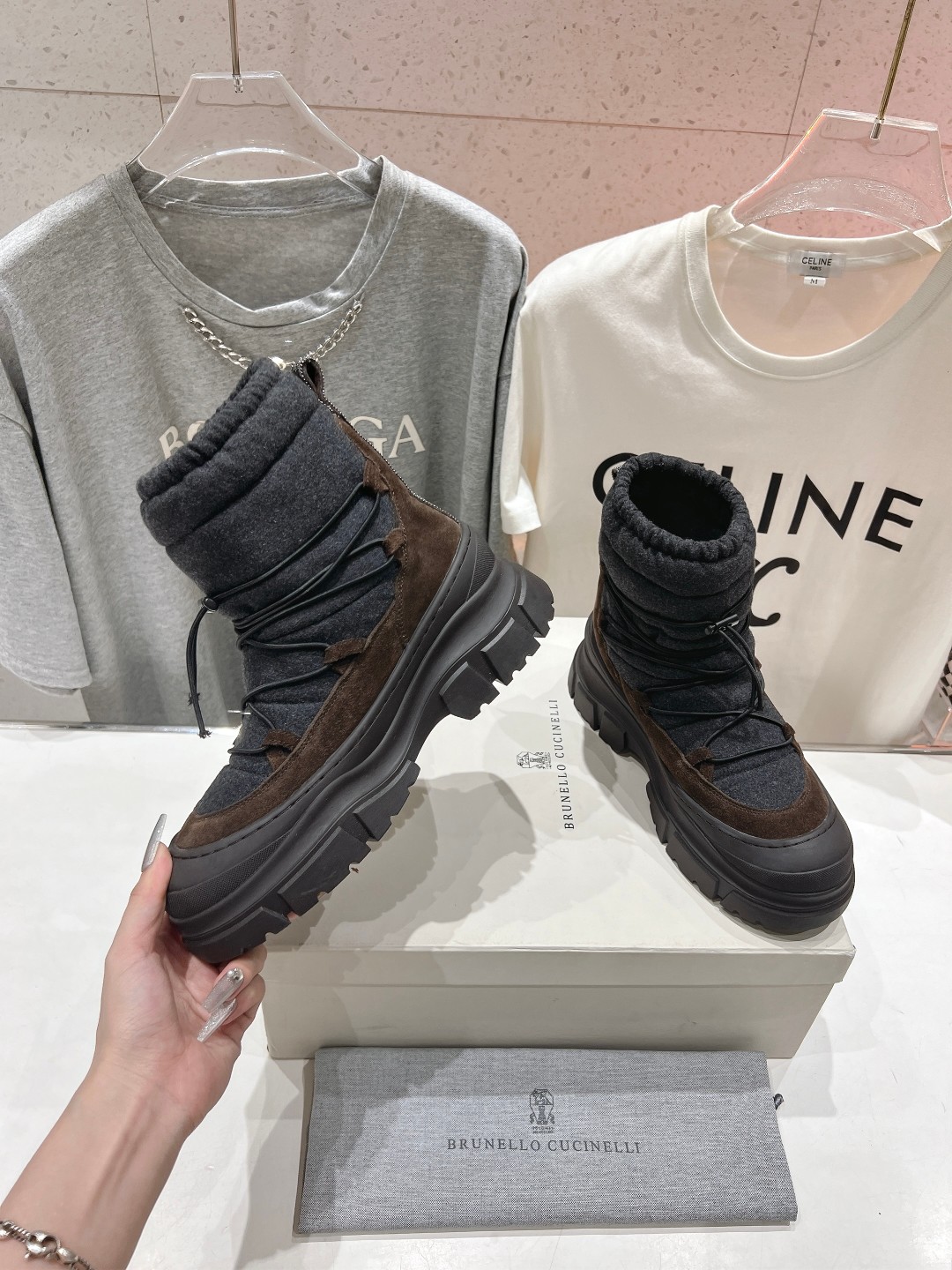 高版本出厂 Brunello Cucinelli F059新款BC秋冬靴子系列，市场高版本BC是意大利知