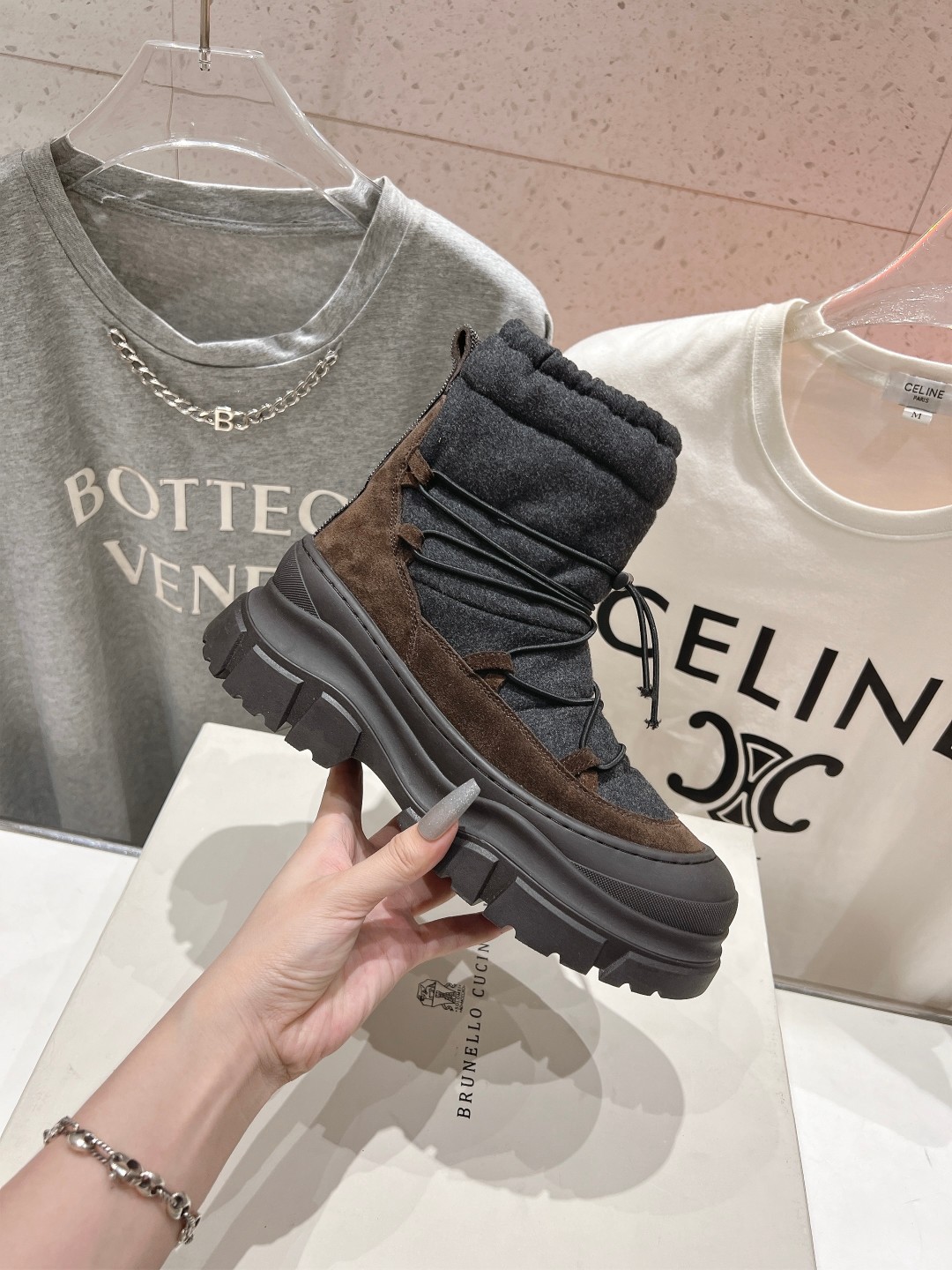 高版本出厂 Brunello Cucinelli F059新款BC秋冬靴子系列，市场高版本BC是意大利知