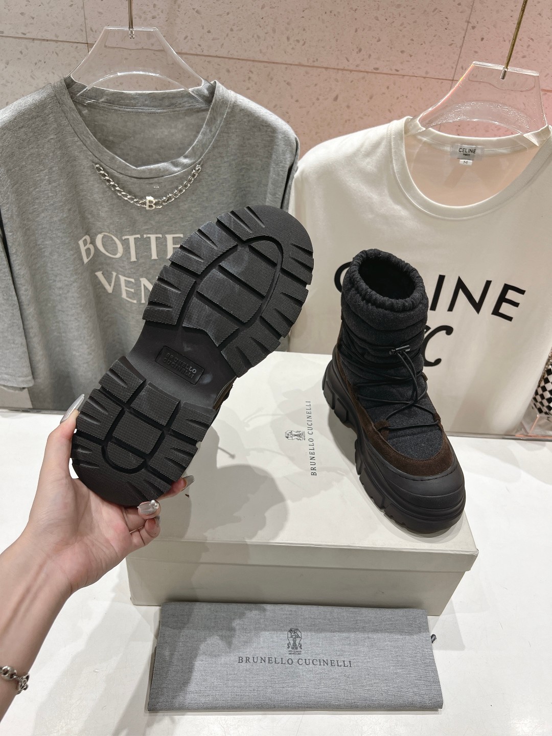 高版本出厂 Brunello Cucinelli F059新款BC秋冬靴子系列，市场高版本BC是意大利知