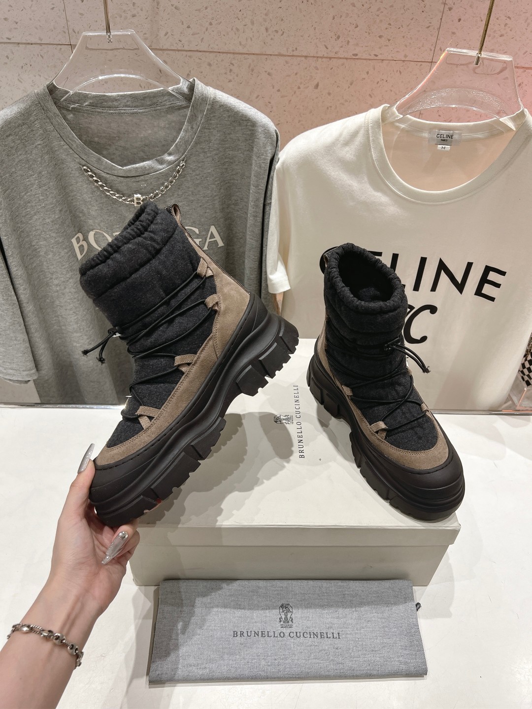 高版本出厂 Brunello Cucinelli F059新款BC秋冬靴子系列，市场高版本BC是意大利知