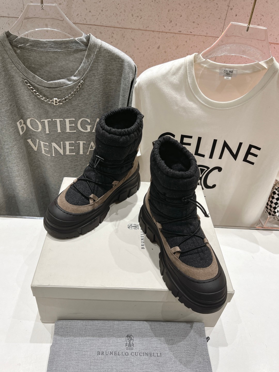 高版本出厂 Brunello Cucinelli F059新款BC秋冬靴子系列，市场高版本BC是意大利知