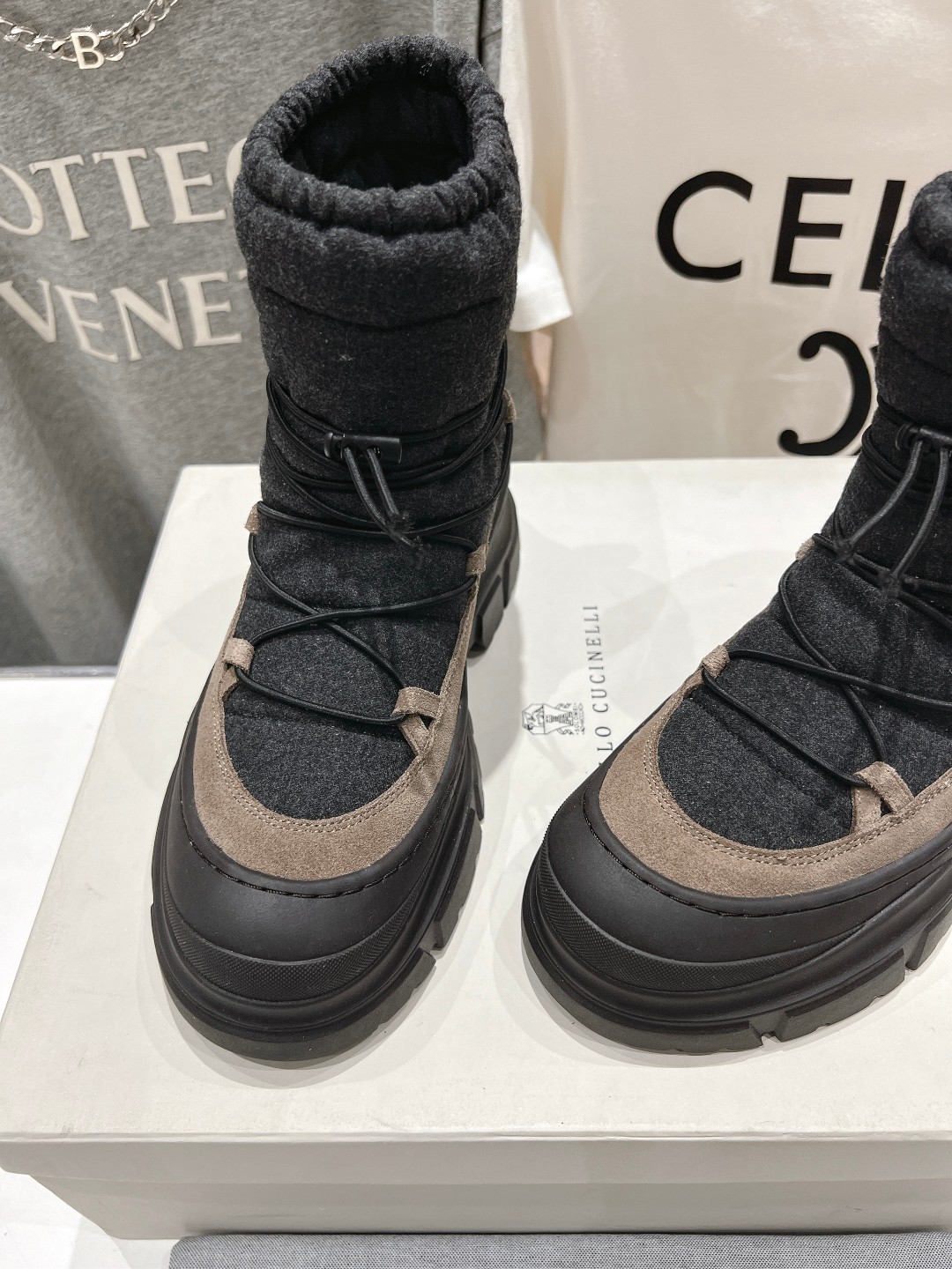 高版本出厂 Brunello Cucinelli F059新款BC秋冬靴子系列，市场高版本BC是意大利知