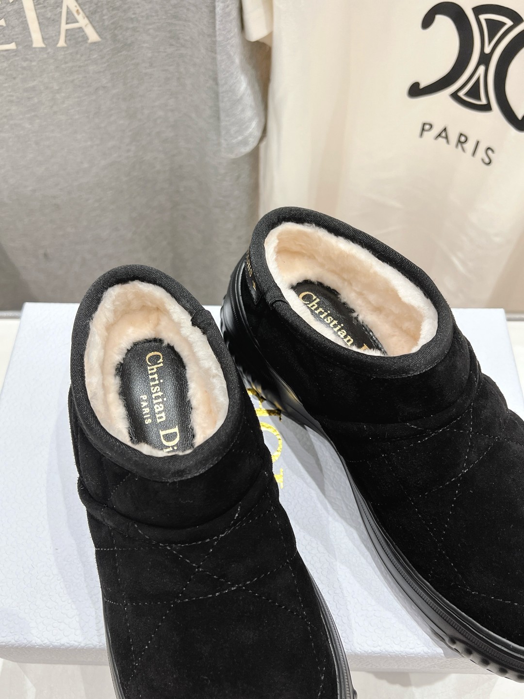 高版本出厂 Dior*迪奥D家F036 25ss秋冬新款羊毛保暖棉鞋短靴雪地靴冬日凛凛🏂🏻不可缺之一,闭