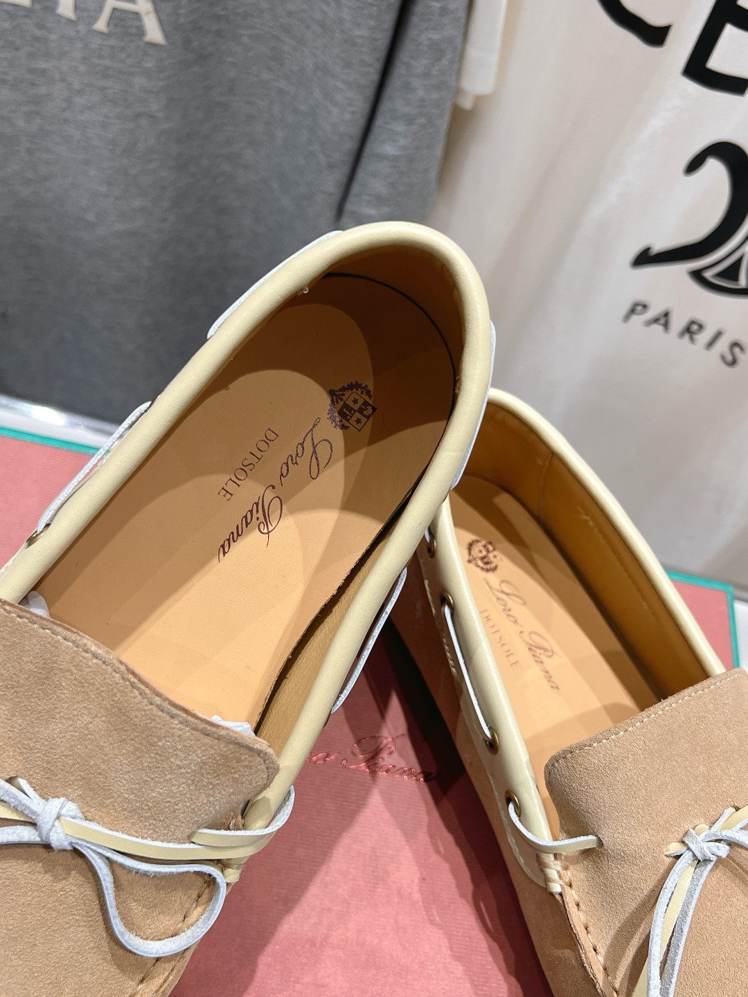 高版本出厂  只有男码
  Loro Piana* LP诺悠翩雅新款豆豆鞋一脚蹬乐福鞋 
简约时尚 脚感